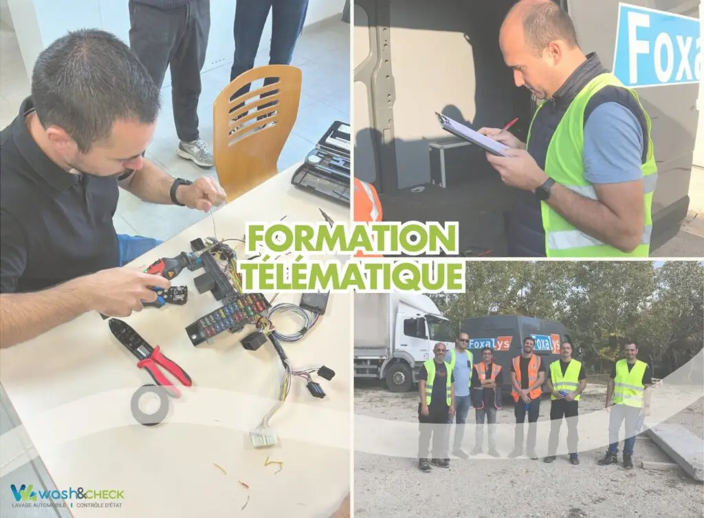 Formation télématique pour le réseau de franchise Wash&Check.