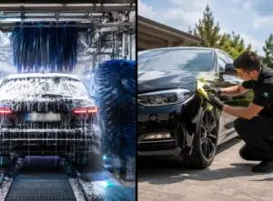 Comparatif lavage tunnel vs lavage écologique sans eau pour voiture — Wash&Check