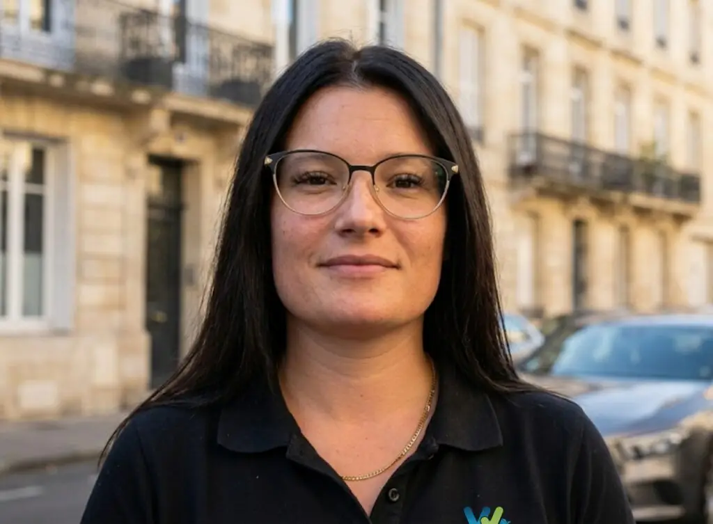 Manon Barrial, franchisée Wash&Check Bordeaux Est, intervient pour le nettoyage voiture à domicile à Bordeaux et Libourne