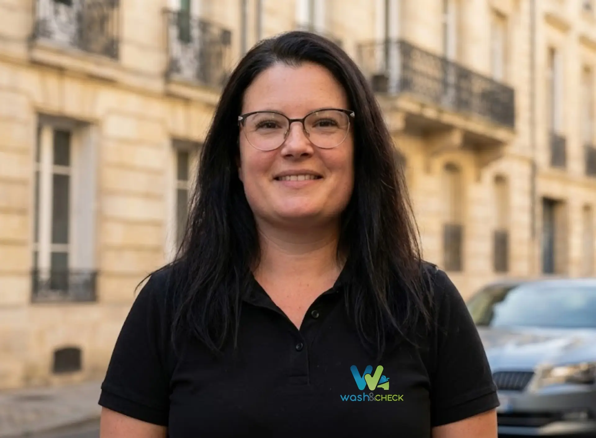 Manon Barrial, franchisée Wash&Check Bordeaux Est, intervient pour le nettoyage voiture à domicile à Bordeaux et Libourne