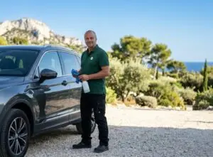 Nettoyage voiture à Marseille : Mickael Passe, franchisé Wash&Check, en intervention à domicile sur Marseille et sa métropole